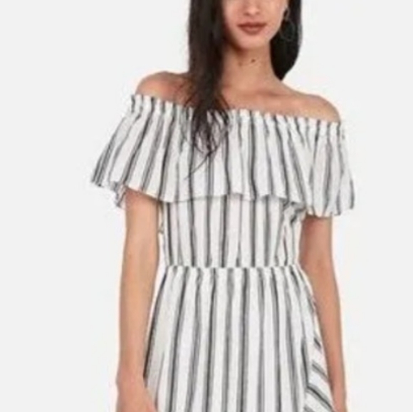 Elan Off The Shoulder/Strapless Duo Style Jumpsuit Romper - Picture 6 of 13